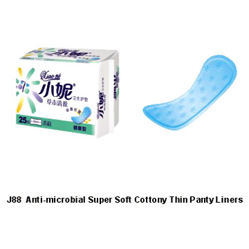 Anti-Microbial Super Soft Cottony Thin Panty Liners (Антимикробной мягкий пушистый тонкие трусики Вкладыши)