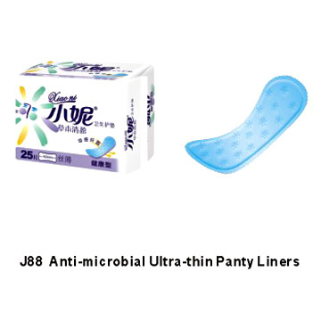 Anti-Microbial Ultra-Thin Cottony Panty Liners (Антимикробной Ультра-тонкие ватные трусики Вкладыши)