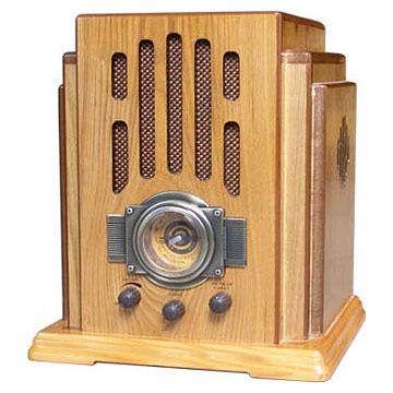  Classical Wooden Radio (RP-009) (Классические деревянные Радио (РП-009))