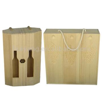  Wooden Wine Boxes (Boîtes en bois du vin)