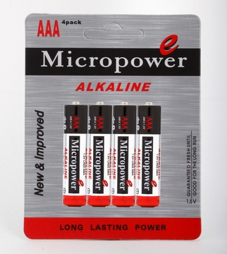  Alkaline AAA/LR03-4B Batteries