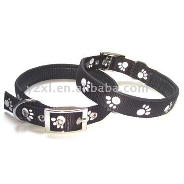  Padded Dog Collars With Reflecting Paw ( Padded Dog Collars With Reflecting Paw)