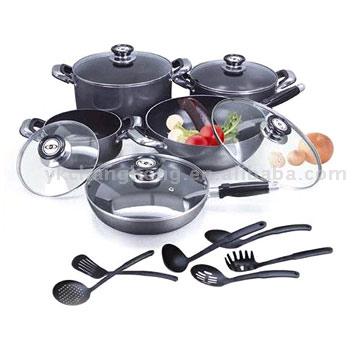  16pcs Aluminum Nonstick Cookware Set ( 16pcs Aluminum Nonstick Cookware Set)
