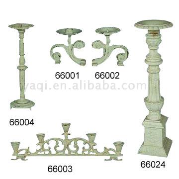  Cast Iron Candle Holders (Fonte Bougeoirs)