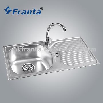  Single Bowl Sink with Draining Board (Simple évier avec égouttoir)