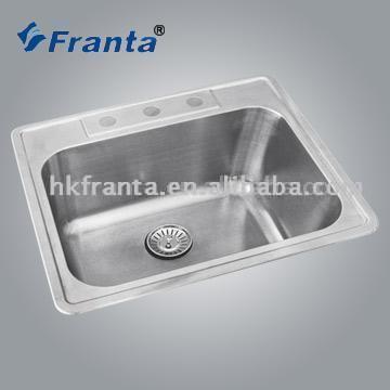  Top Mounted Single Bowl Sink (Haut Gendarmerie unique évier)