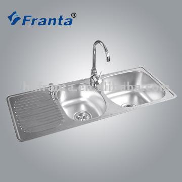  Double Bowl Sink with Draining Board ( Double Bowl Sink with Draining Board)
