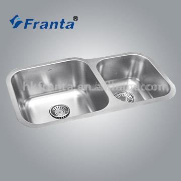  Under Mounted Double-Bowl Sink (En vertu de Gendarmerie Double-évier)