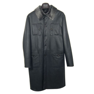  Men`s Fur Double Face Coat (Меховые мужские Double F e Герб)