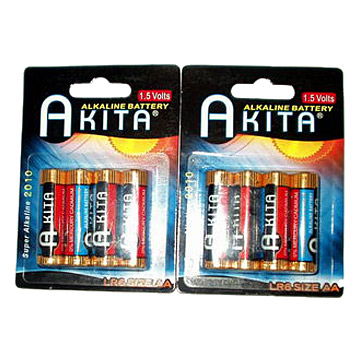  4pcs Blister Card Alkaline Battery (4pcs blister piles alcalines)