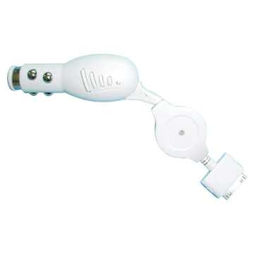  Retractable USB Cable Compatible for iPod Charger (Un câble USB rétractable pour iPod Chargeur Compatible)