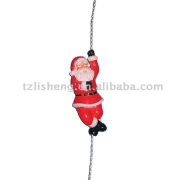  55cm Plastic Santa Climbing Rope Light ( 55cm Plastic Santa Climbing Rope Light)