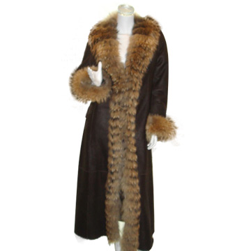  Sheep Fur with Raccoon Garment