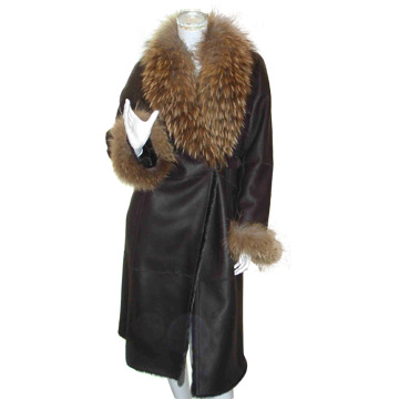  Sheep Fur with Raccoon Coat