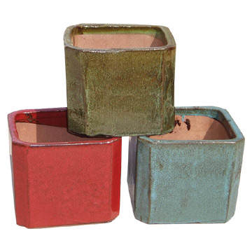  Glazed Pots