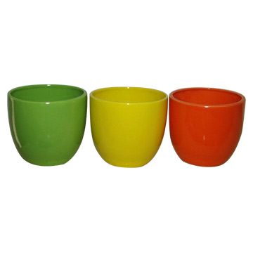  Glazed Pots