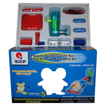  Electronic Toy Bricks (13 Designs, Power Generator)