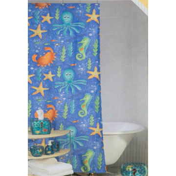  Polyester Pongee Shower Curtain ( Polyester Pongee Shower Curtain)