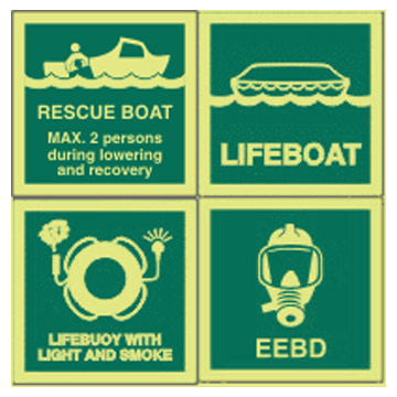 Types:1) Photoluminescent IMO life saving symbols2) Photoluminescent safety 