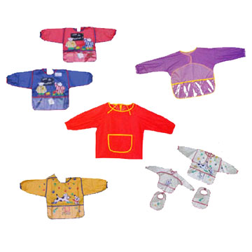  Children`s PVC Printed Pinafores / Aprons for Drawing (Детский ПВХ Печатный фартуки / Фартуки для рисования)
