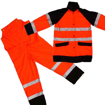  Fluorescent PU Tricot Work Suit (Fluorescent PU Tricot travail Suit)