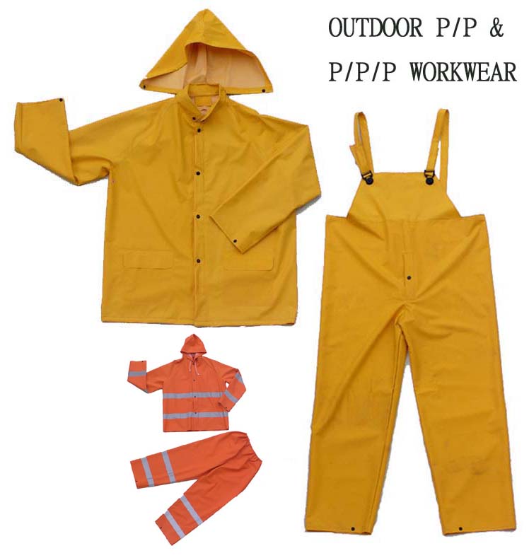  PVC / Polyester & PVC / Polyester / PVC Outdoor Work Suit ( PVC / Polyester & PVC / Polyester / PVC Outdoor Work Suit)