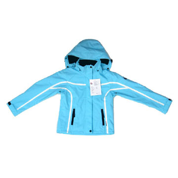  Girls` PU Coated Mountain Climbing Jacket (Girls `enduit PU Alpinisme Jacket)