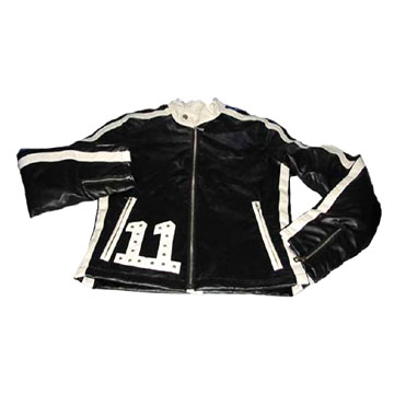  Ladies` PVC Tricot Motorcycle Jacket (Женские ПВХ Трикотажная куртка мотоцикла)