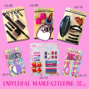  Hair Accessory Sets with Cards (Cheveux Ensembles d`accessoires avec Cartes)