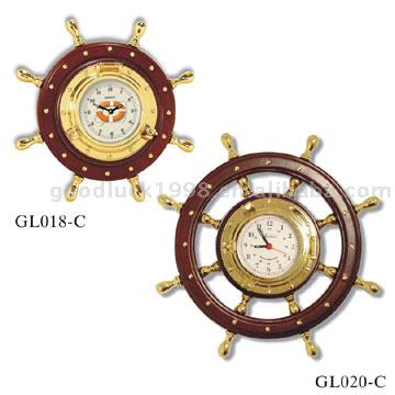  Ship Wheel Clocks (Колесо кораблей часы)