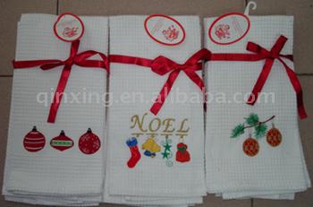  All Cotton Waffle or Terry Embroidery Tea Towels / Kitchen Towel (Tous Waffle coton ou Terry Broderie torchons / Kitchen Towel)