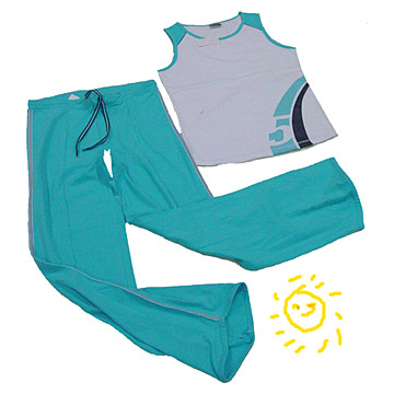  Knitted Sports Set (T-Shirt and Pants) (Трикотажное Спорт Комплект (майка и штаны))