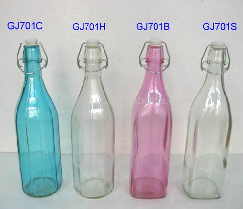 glass water bottles. Glass Color Water Bottles