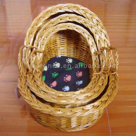  Wicker Pet Basket (Pet плетеная корзина)