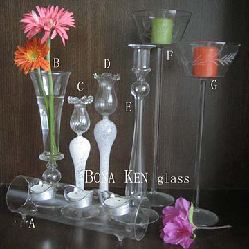  Glass Candle Holders (Стекло Подсвечники)