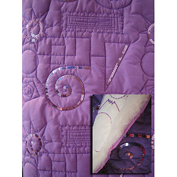  Pongee Bonded Fabric with Spangle (Pongés Fabric Bonded avec Spangle)