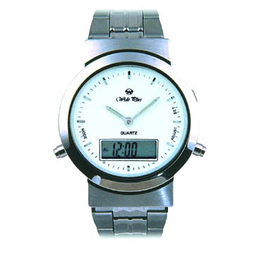  Metal Analog-Digital Watch (Металл аналого-цифровые часы)