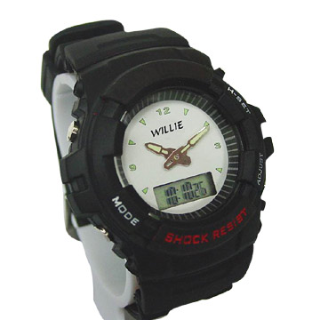  Multifunctional Analog-Digital Watch (Многофункциональные аналого-цифровые часы)