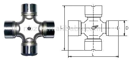  Universal Joint with 4 Slotted Bearings (Round Plate)