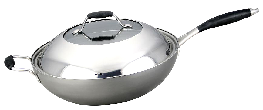  34cm Non-Stick Smokeless Wok (34cm anti-adhésif sans fumée Wok)