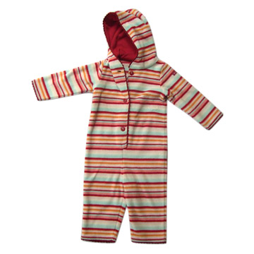  Baby Striped Romper with Button Closures ( Baby Striped Romper with Button Closures)