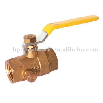  Brass Drainable Ball Valve ( Brass Drainable Ball Valve)