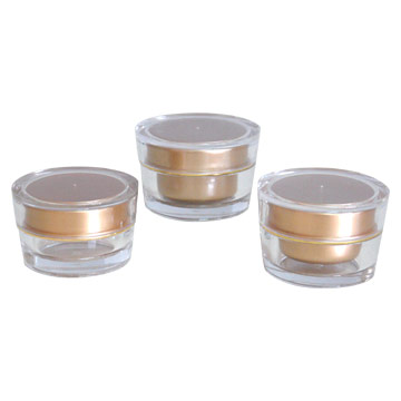  Slanted Round Acrylic Jars (Наклонная Круглые акриловые банки)