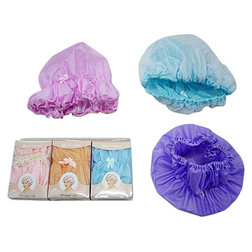  Terylene Shower Caps with Small Flowers (Tergal bonnets de douche à petites fleurs)