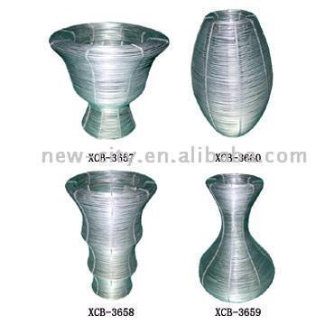 Flower Vase (Aluminum-Like) (Vase (Aluminum-like))
