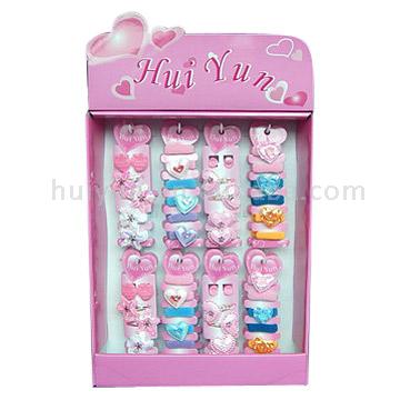  Hair Accessories in Display (Accessoires de cheveux dans le Tableau)