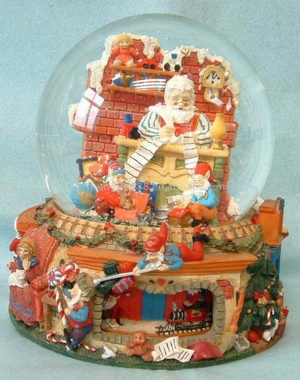  150mm Christmas Musical Snow Globe (150mm Christmas Musical Schneekugel)