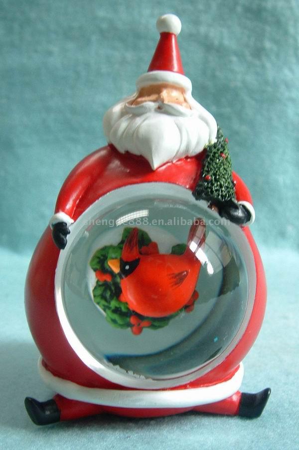 45mm Animated Christmas Snow Globe (45mm Animated Christmas Snow Globe)
