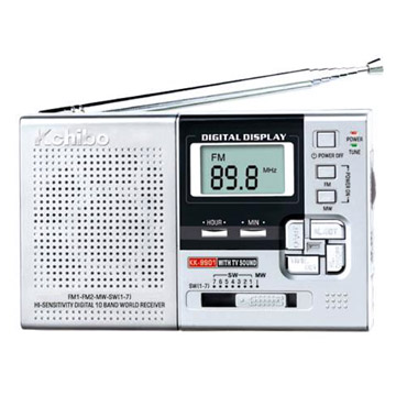  High Sensitivity 10 Band Digital Display Radio with Clock-Control ( High Sensitivity 10 Band Digital Display Radio with Clock-Control)