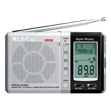  High Sensitivity 12 Band Digital Display Radio with Clock-Control ( High Sensitivity 12 Band Digital Display Radio with Clock-Control)